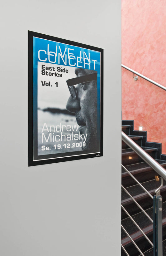 Durable Duraframe Magnetic Display Frame Self Adhesive A3 Black (Pack 2) 487301