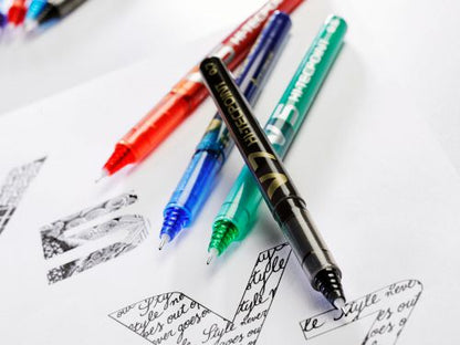 Pilot V5 Hi-Tecpoint Ultra RollerballxFine Red (Pack of 12) BXV502
