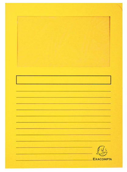 Forever Window Folder Manilla A4 120gsm Assorted (Pack 100) - 50100E