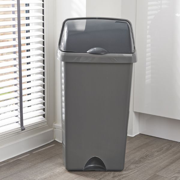 Addis Metallic Roll Top Bin 50 Litre