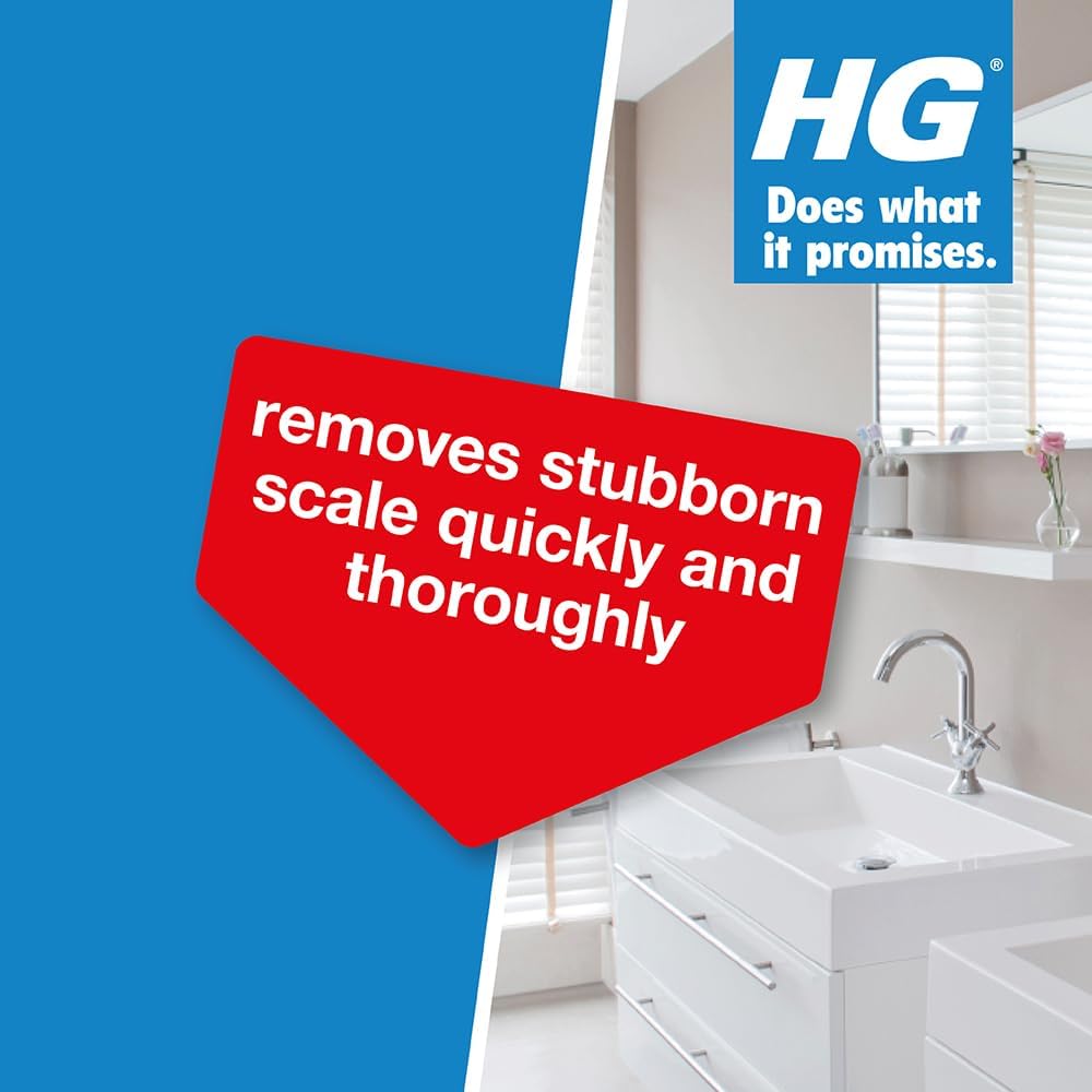 Hg Limescale Remover Concentrate, Sink Tap & Toilet Limescale Remover 500Ml