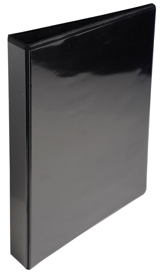 ValueX Presentation Ring Binder PVC 2 D-Ring A4 25mm Rings Black (Pack 10) - 51826NE