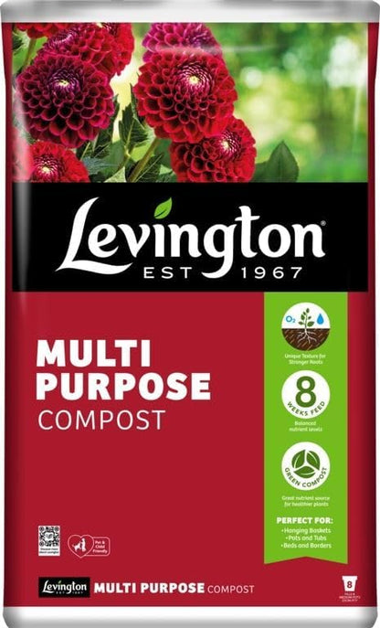 Levington Peat Free Multi Purpose Compost | Child & Pet Friendly | 20 Litre.