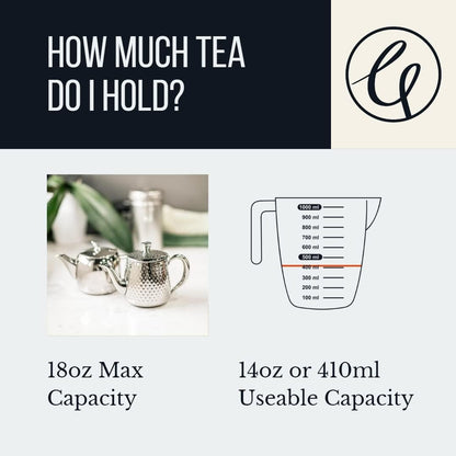 Café Ole Premium Teaware Tea Pot 18oz