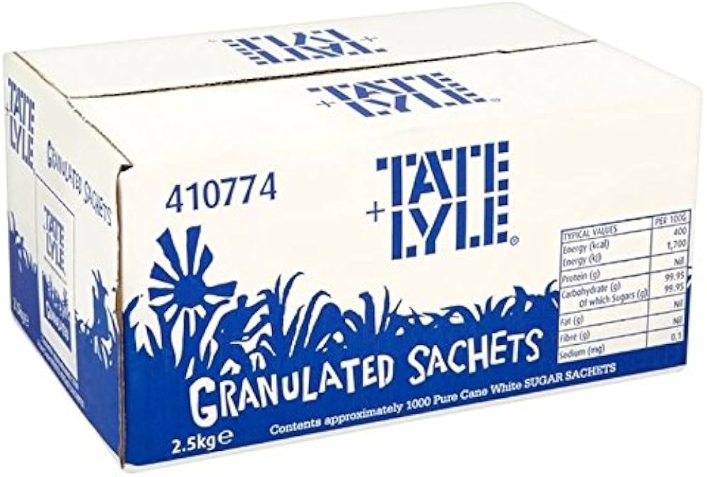 Tate + Lyle White Sugar Sachets (Pack of 1000)