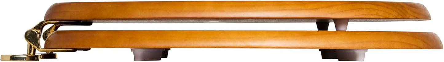 Croydex Antique Pine Toilet Seat - Oval Wooden Toilet Seat