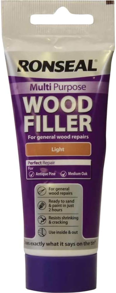 Ronseal  Multi-Purpose Wood Filler Tube | Light | 1 x 325g Tube