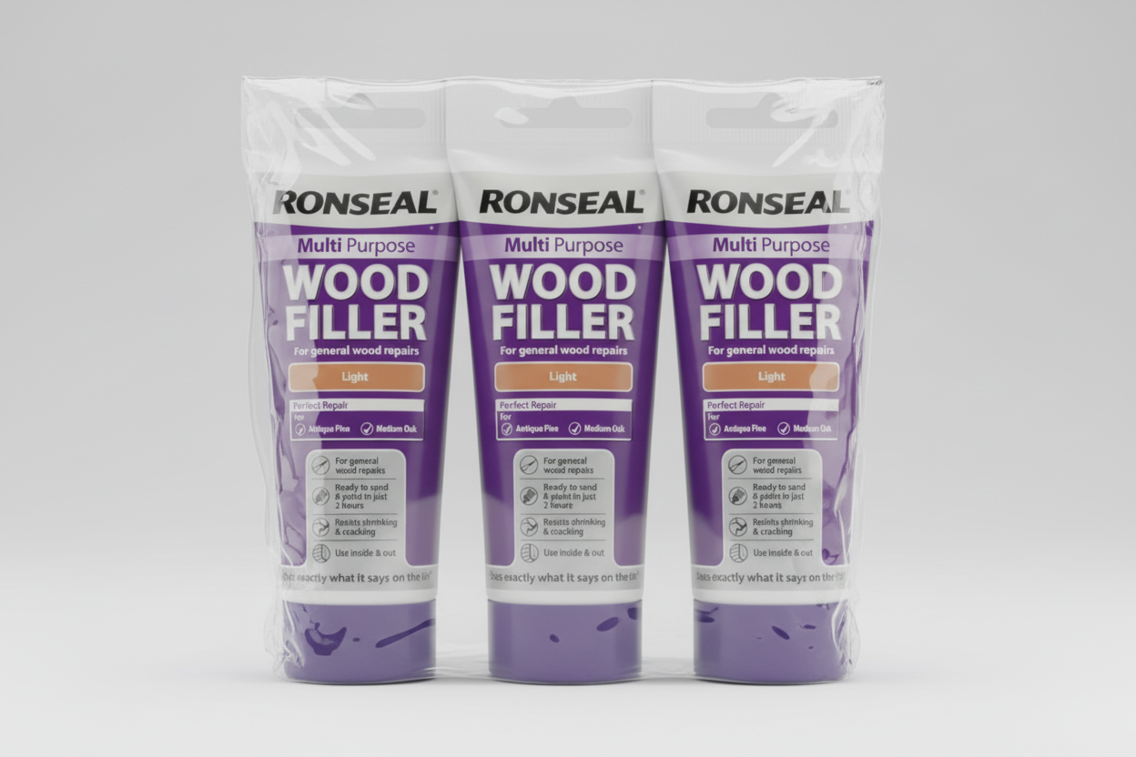 Ronseal  Multi-Purpose Wood Filler Tube | Light | 1 x 325g Tube
