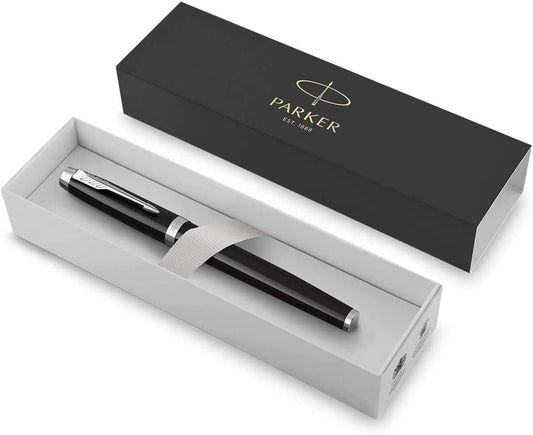 Parker IM Fountain Pen Black Barrel Blue Ink Gift Box - 1931651