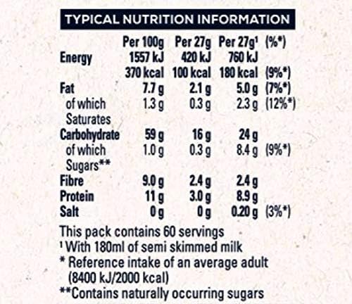 Quaker Oat So Simple | No Added Sugar | Original 60 x 27g Sachets | 1 x 60 Boxed