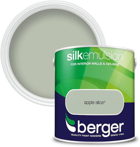 Berger Silk Emulsion Paint Apple Slice - 2.5L