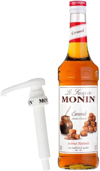 MONIN Premium Caramel Coffee & Cocktail Syrup 700ml Glass Bottle