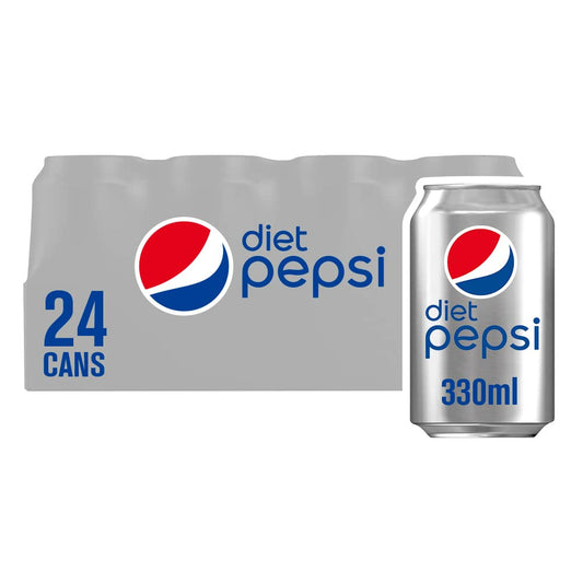 Diet Pepsi Cans 330ml (Pack of 24)