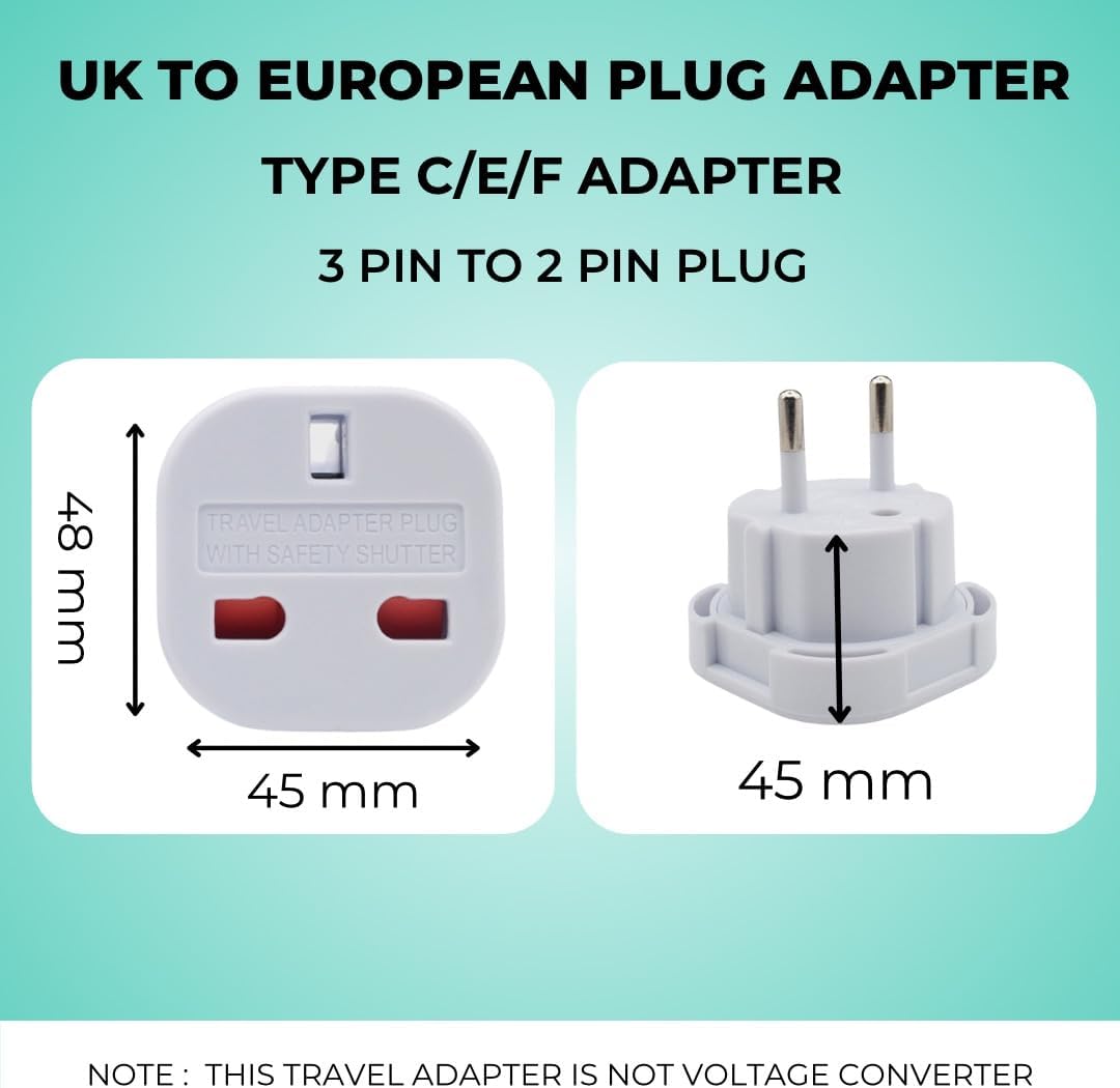 Dencon Electrics UK to EU adapter Socket