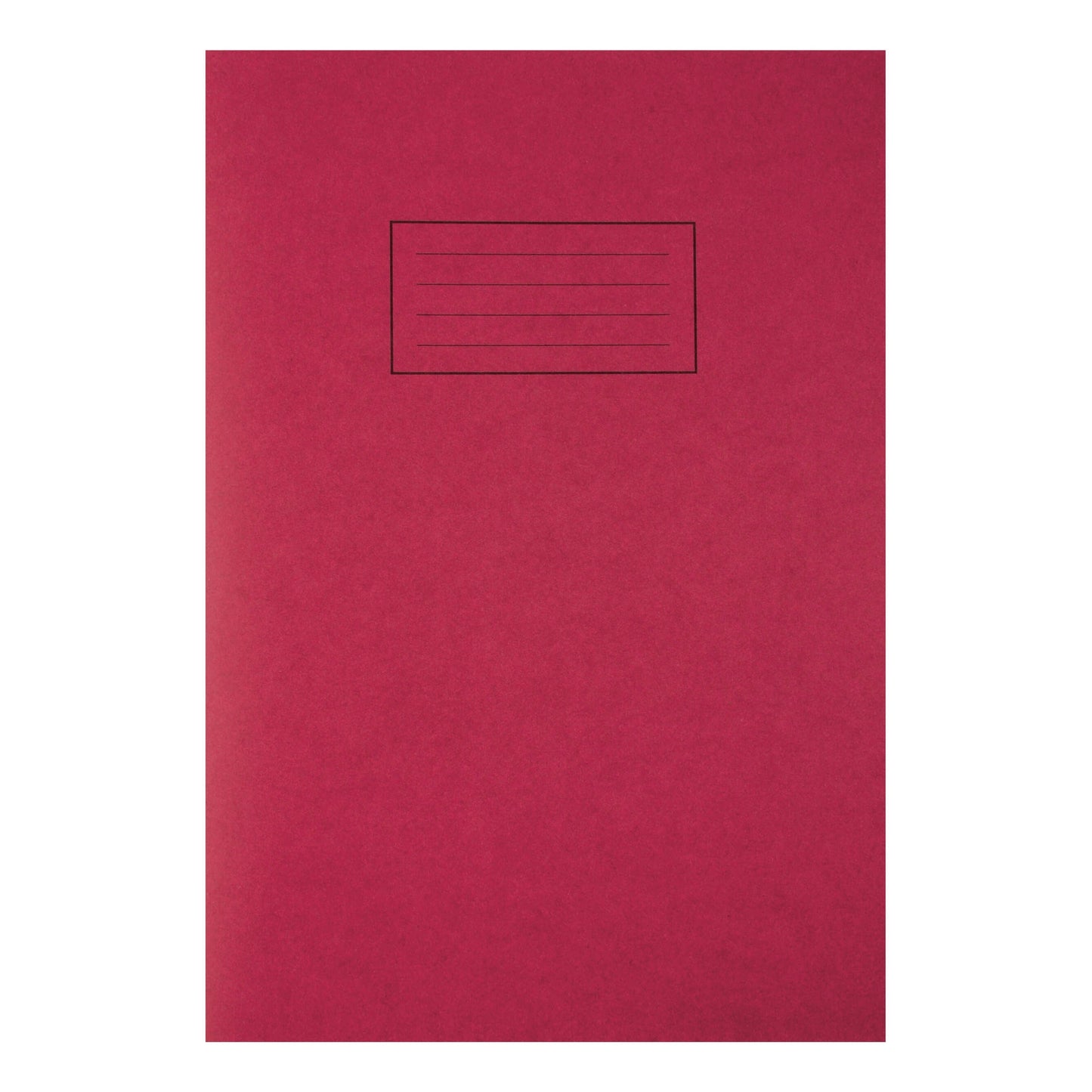 Silvine Exercise Book Ruled and Margin 80 Pages A4 Red Ref EX107 (Pack 10) - UK BUSINESS SUPPLIES