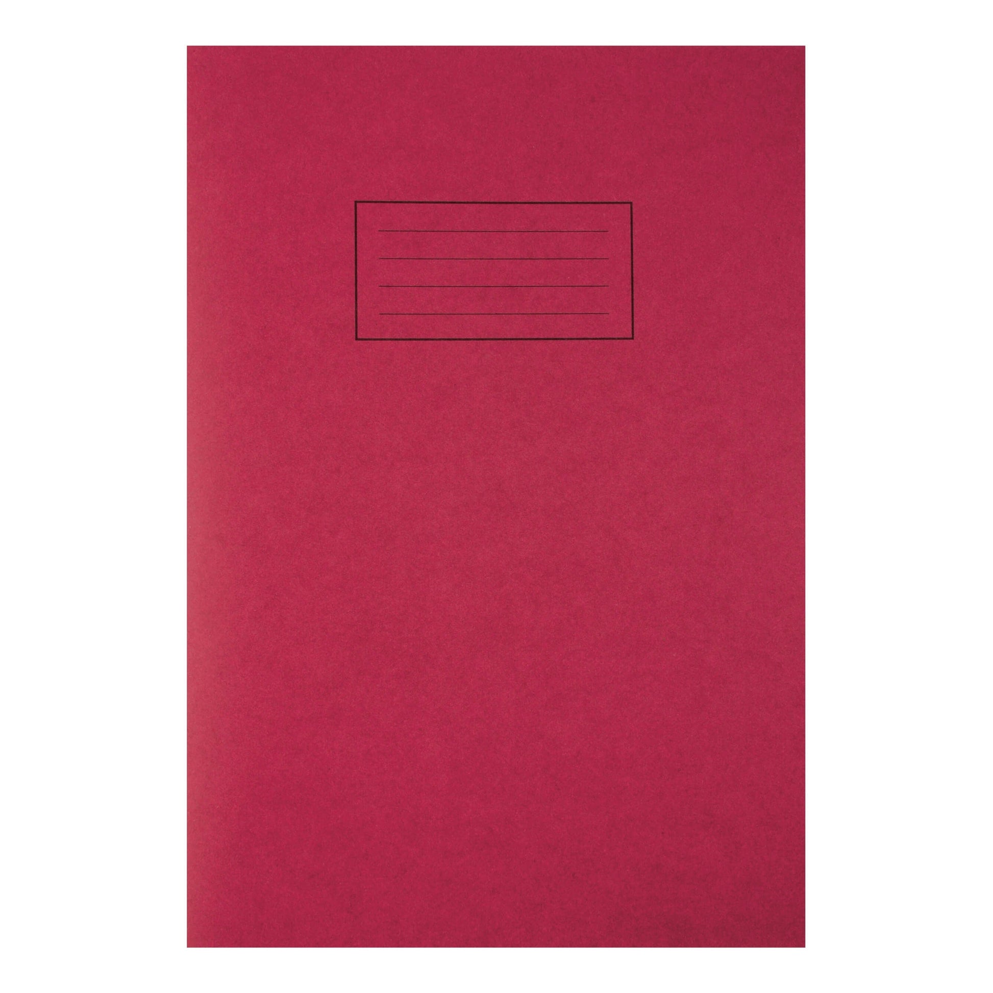 Silvine Exercise Book Ruled and Margin 80 Pages A4 Red Ref EX107 (Pack 10) - UK BUSINESS SUPPLIES