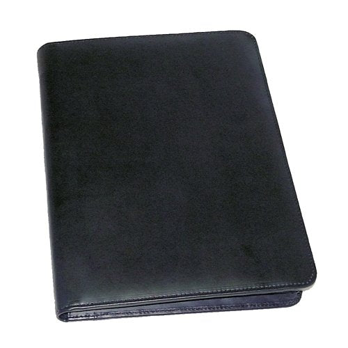 Monolith Executive Leather Conference Folder with A4 Pad A4 Black 2925