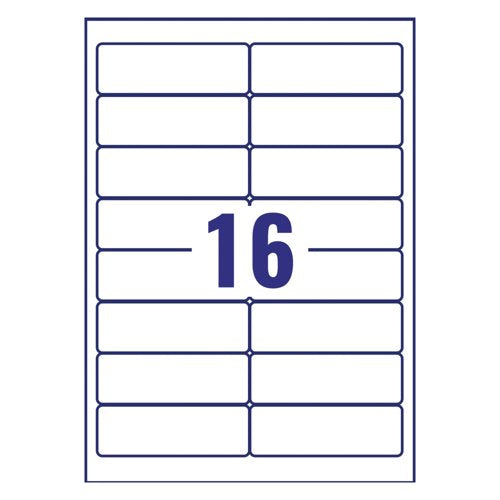Avery Inkjet Address Labels QuickDRY 99.1x33.9mm 16 Per Sheet White (Pack of 1600) J8162-100