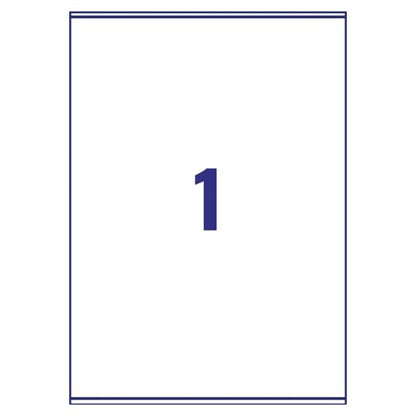 Avery Ultragrip Laser Labels 199.6x289.1mm Wht (Pack of 100) L7167-100