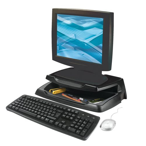 Q-Connect Laptop and LCD Monitor Stand Black KF04553