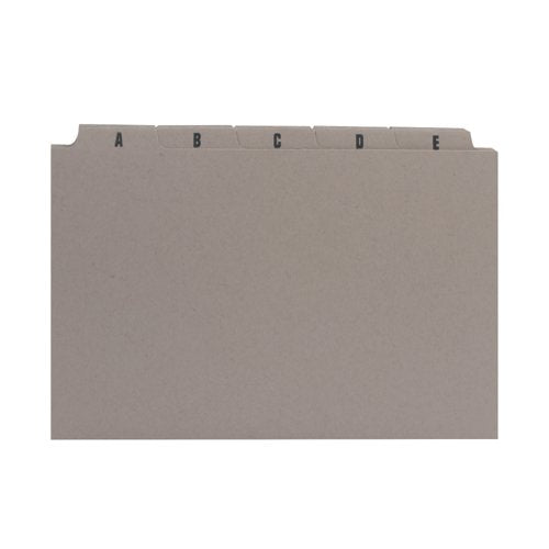 Q-Connect Guide Card 203x127mm A-Z Buff (25 Pack) KF35209