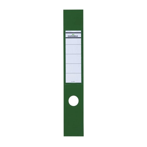 Durable ORDOFIX Self Adhesive Spine Label 60x390mm Green (Pack of 10) 8090/05