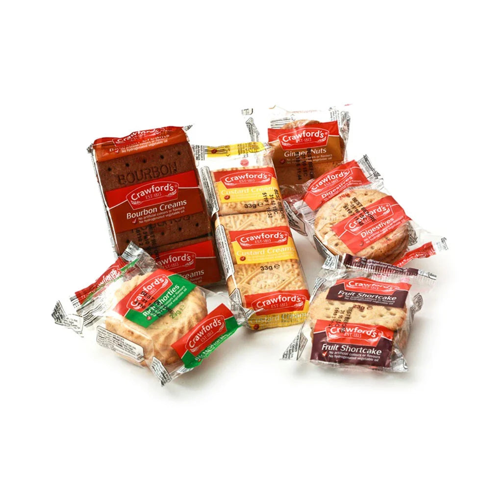 Crawfords Mini Packs Assorted Biscuits 100 Packs of 3 Biscuits {2025 Offer Price!}