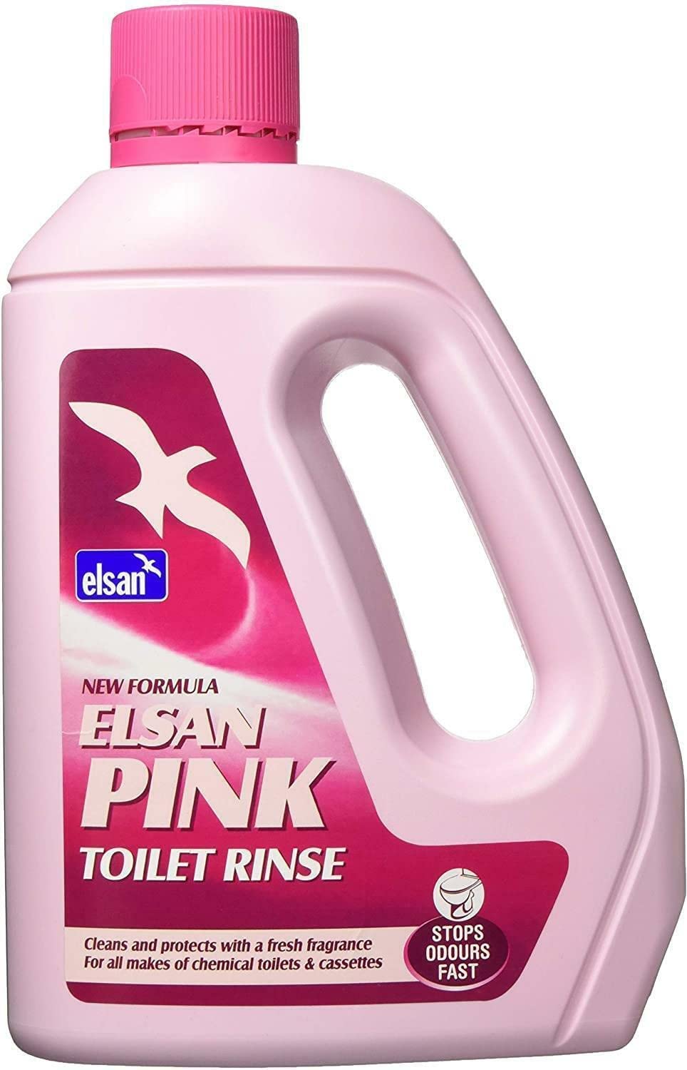 Elsan Chemical Toilet & Tank Rinse Pink 2L Mobile Toilet Cleaning Supplies