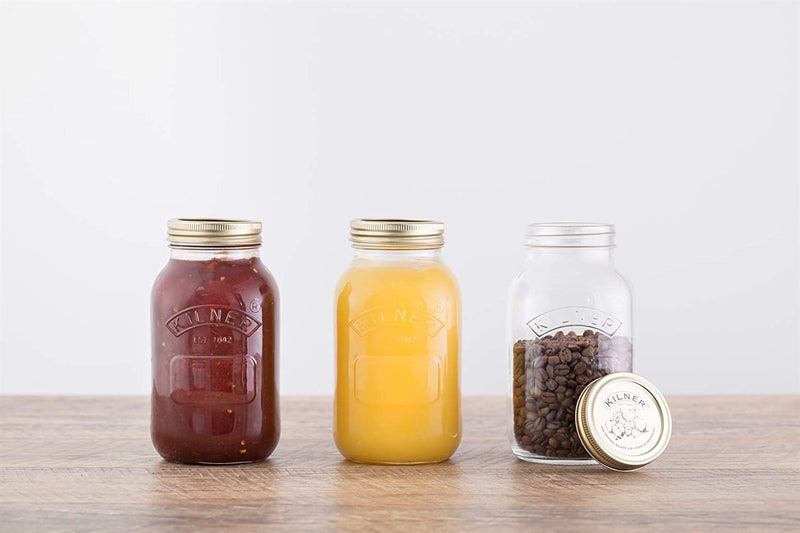 Kilner Small 0.25L Screw Top Preserve Glass Storage Jar, Jam, Chutney or Dessert