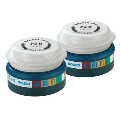 Moldex 9430 ABEK1P3R Pre-Assembled EasyLock Filters {Pair}