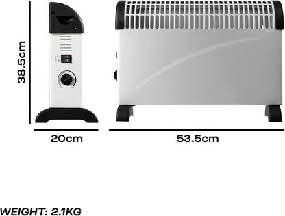Daewoo Branded Convector Heater 2000w - White