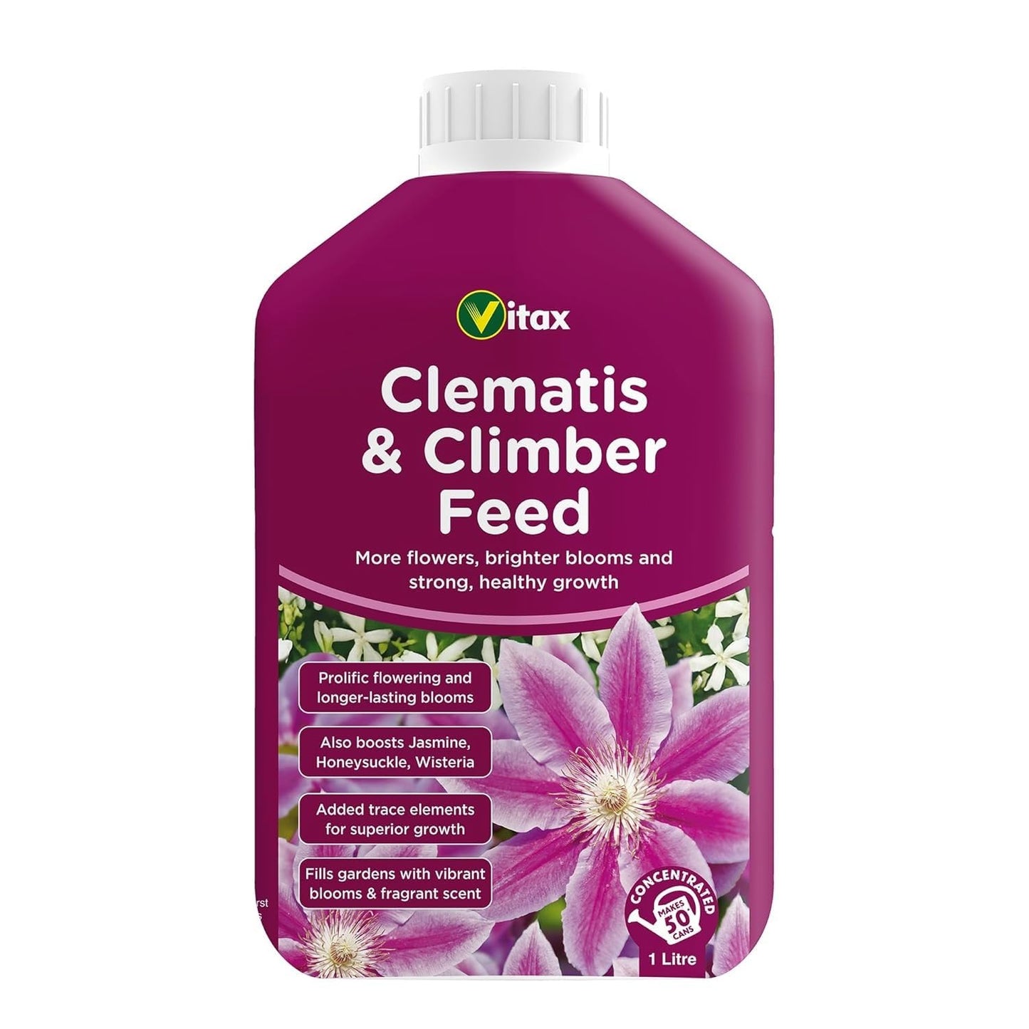 Clematis & Climber Liquid Plant Feed | 1L Makes Aprrox 50 Cans of feed | 1 x 1 litre Bottle