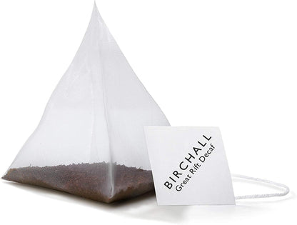 Birchall Plant Based Prism Enveloped Teabags - Great Rift DECAF 20's