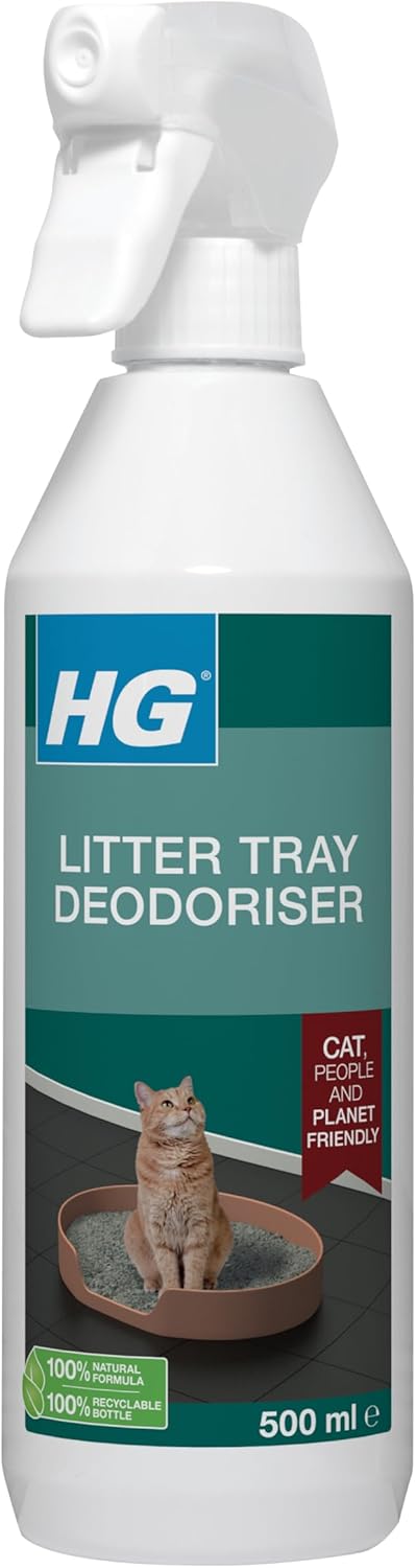 HG Cat Litter Deodorant, Natural Cat Litter Deodorizer Spray 500ml