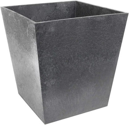 Primeur Eco Garden 33Cm Sonata Recycled Rubber Plant Pot Steel Grey