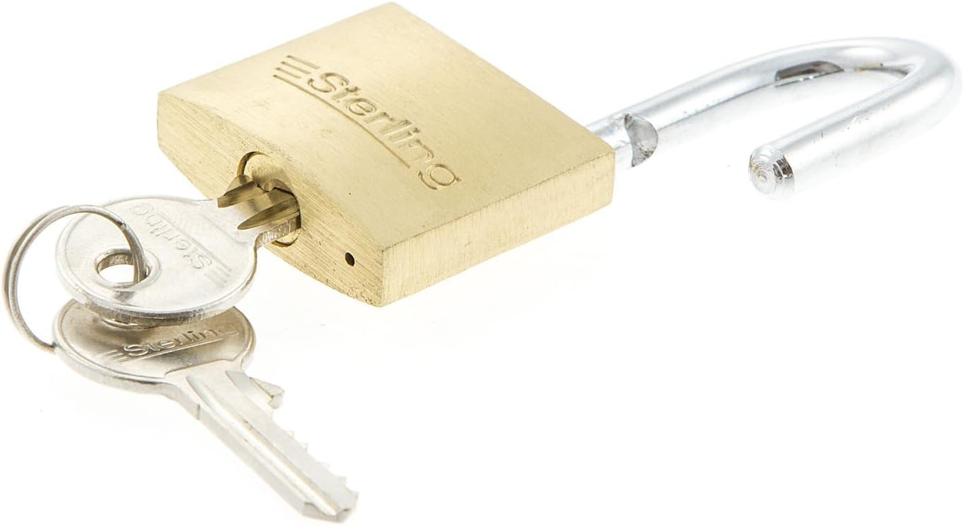 Sterling PHS002 40 mm Brass Padlock/95 mm Hasp and Staple Solution Pack