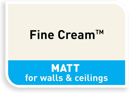 Dulux Matt Emulsion Paint For Walls And Ceilings - Fine Cream 2.5 Litres