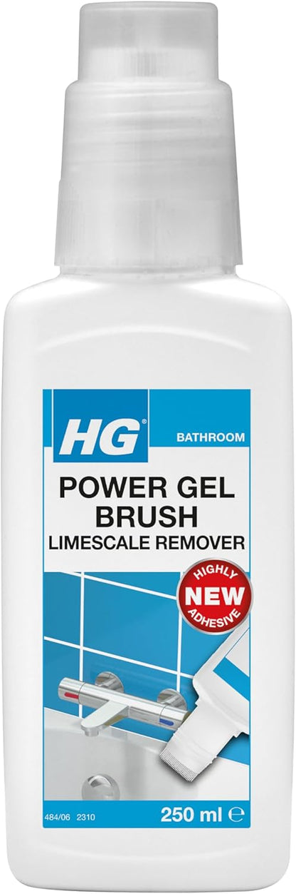 HG Power Gel Brush Limescale Remover | Gel & Brush Kit | 250ml
