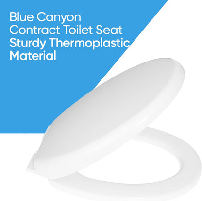 Blue Canyon Contract Thermoplastic Toilet Seatsoft Close Toilet Seat White