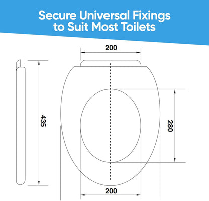 Blue Canyon Contract Thermoplastic Toilet Seatsoft Close Toilet Seat White
