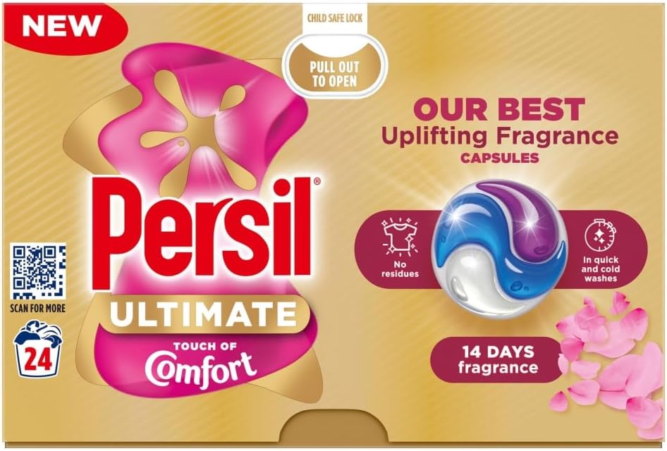 Persil Ultimate Touch of Comfort Laundry Washing Capsules | 1 x 24 Washes