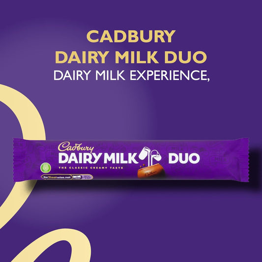Cadbury Dairy Milk Duo Chocolate Bars | 36 x 54.4g