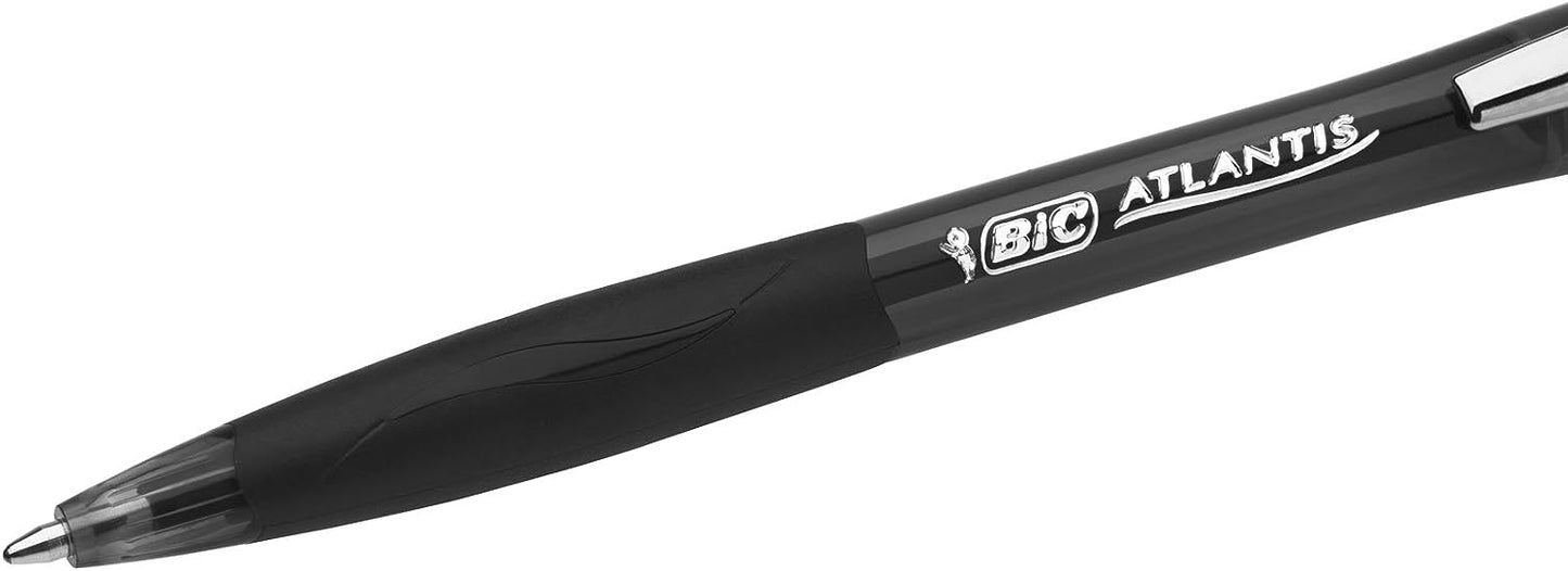 BIC Atlantis Premium 1.0mm Black Pack 12 Code 902133