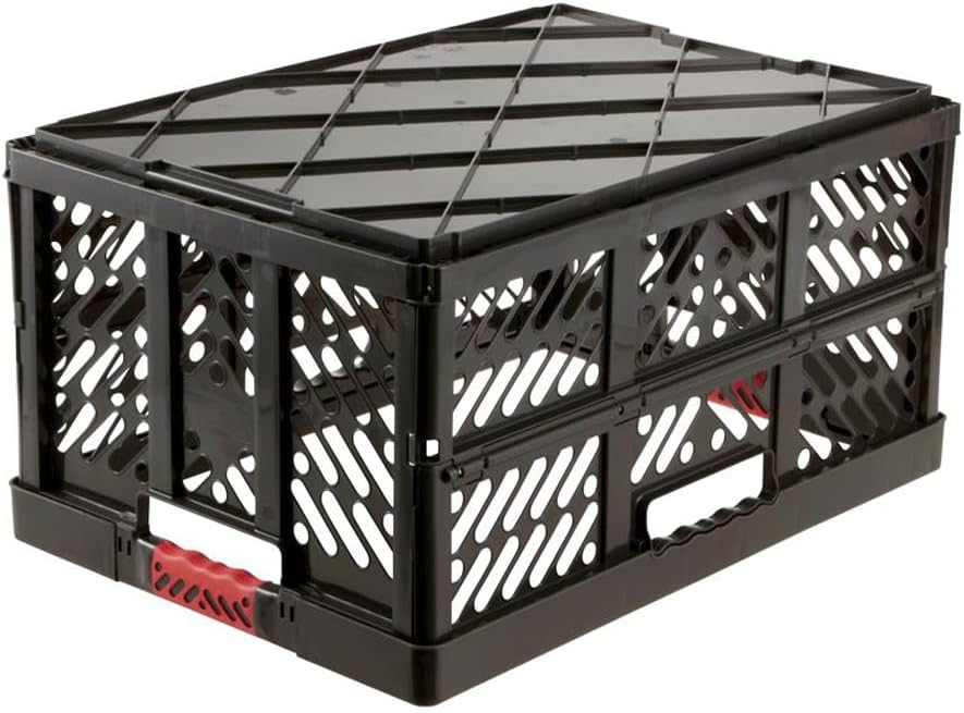 Keeeper Extra Strong Folding Box with Soft-Touch Handles, 54x37x28 cm, 45 Litre, Ben, Graphite Grey