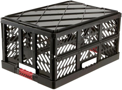 Keeeper Extra Strong Folding Box with Soft-Touch Handles, 54x37x28 cm, 45 Litre, Ben, Graphite Grey