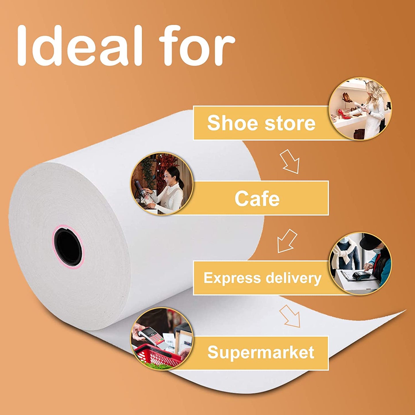 Thermal Till Rolls BPA FREE by Roll-X (Size 57x70)