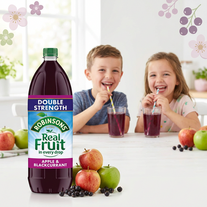 Robinsons NAS Double Concentrate Apple and Blackcurrant 1.75L