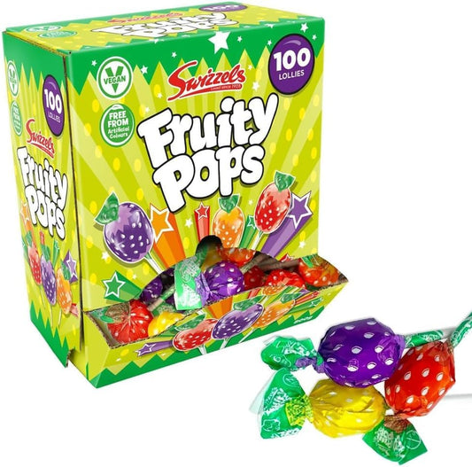 Swizzels Fruity Pops Lollies Dispenser Box x 100's