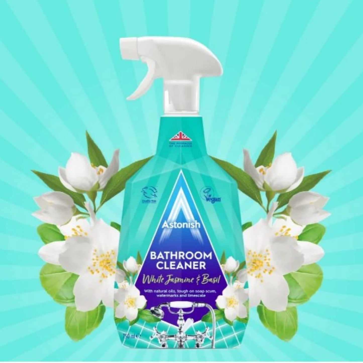 Astonish Bathroom Cleaner Spray White Jasmine & Basil 750ml