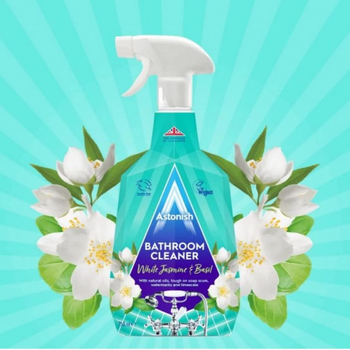 Astonish Bathroom Cleaner Spray White Jasmine & Basil 750ml